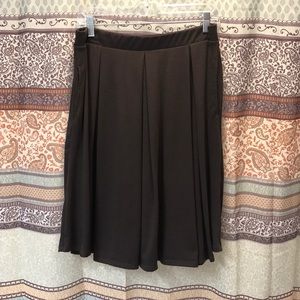 Rare Solid Chocolate Brown LLR Madison Skirt